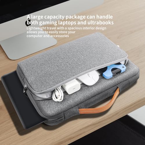 Image of MOCA Laptop Sleeve Case 15-15.6 inch, Shockproof Protective Computer Sleeve Cover with Accessories Pocket, Water Resistant Compatible for MacBook Dell HP Acer Asus Lenovo