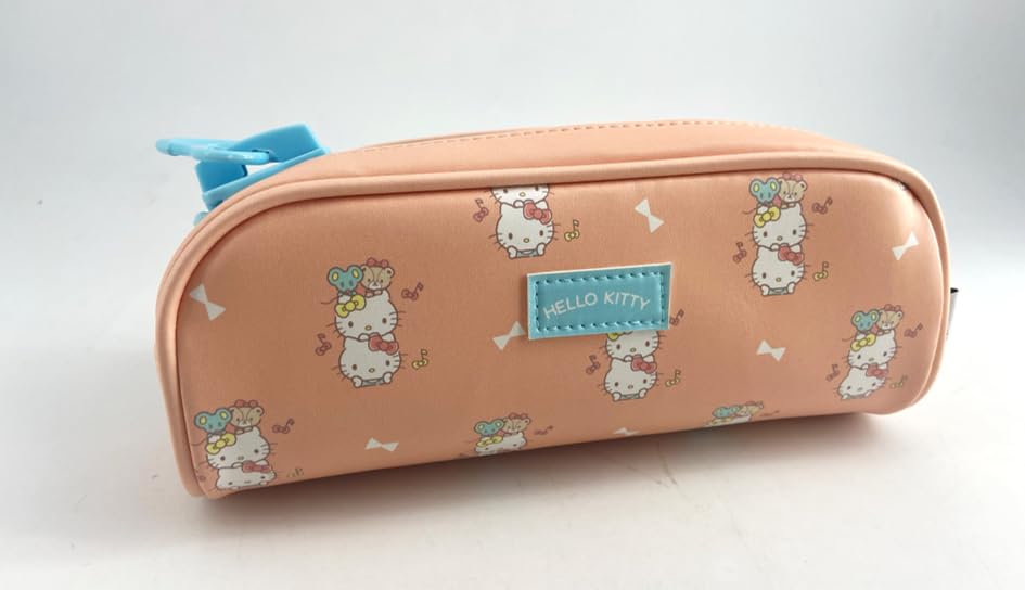 Sanrio Lisanslı Büyük Fermuarlı Kırtasiye Çantası (Hello Kitty)