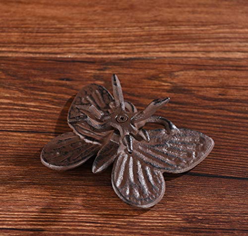 Estatua mariposa de hierro fundido decoración de escritorio miniatura 7