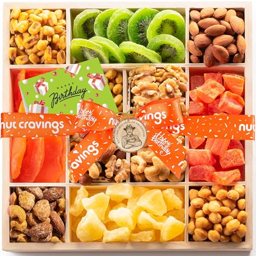 NUT CRAVINGS Gourmet Collection (12 Assortments) Happy Birthday Treats