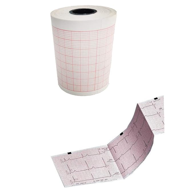 Paper Combines Thermal ECG Graph Paper Roll Width 50mm and Length 20mtr