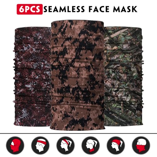 Image of Neck Gaiter for Men Women Headwear Bandana Head Wrap Face Scarf Mask Cover Warmer Balaclava-Seamless & Versatile
