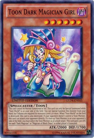 Yu-Gi-Oh.Toon Dark Magician Girl gld4-en015Común Oro Series 4