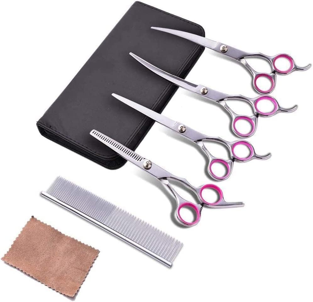 専門学校　トリミングセット　おまけ付き　トリマー　トリミング　シザー　ペット Amazon.co.jp: ペットトリミングセット ハサミ ペット用 入門セット