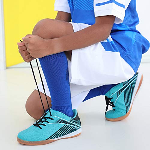 Hawkwell Kids Athletic Indoor Comfortable Soccer Shoes(Toddler/Little Kid/Big Kid)3