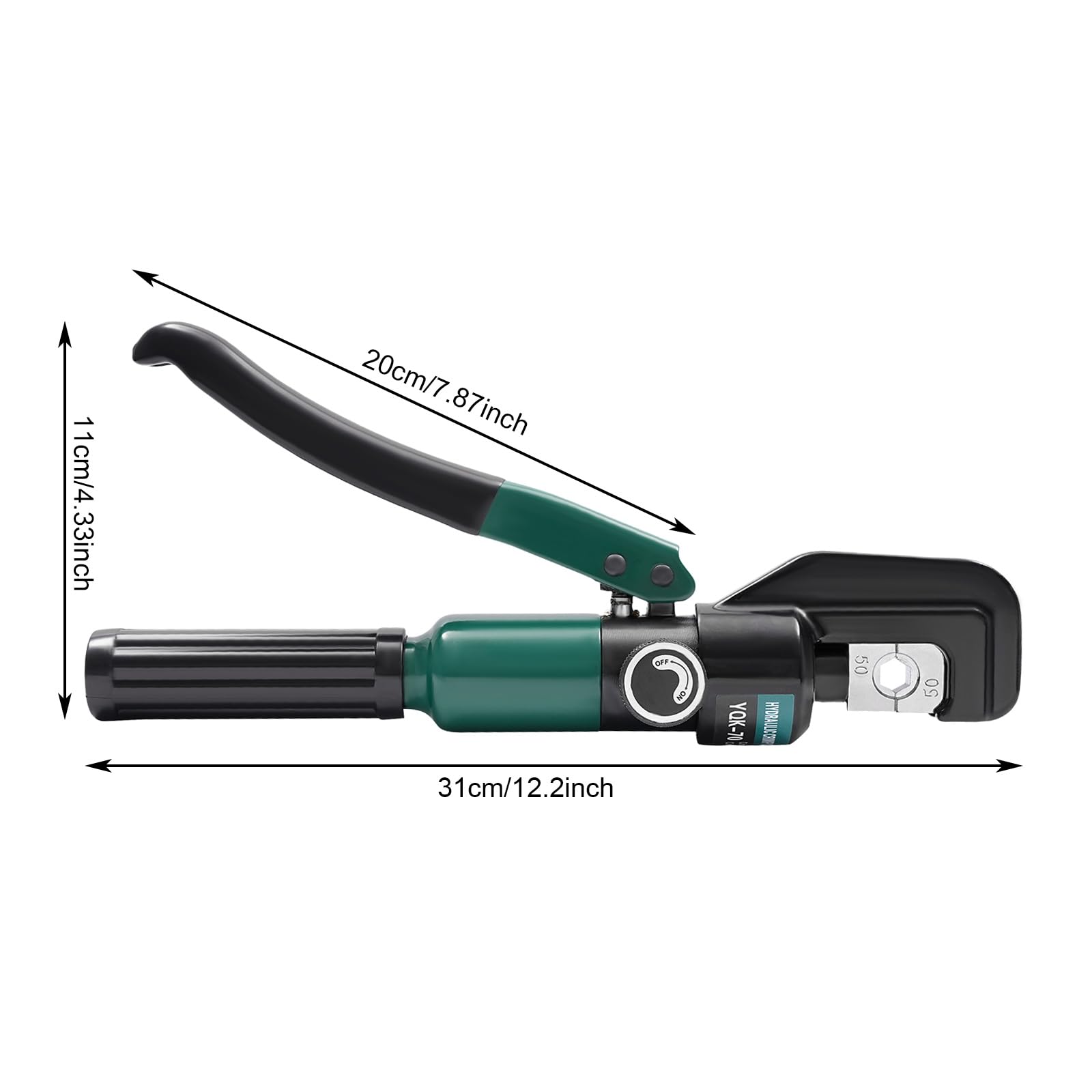 Pinza crimpatrice idraulica da 6 tonnellate, 4-70 mm² capicorda pinza crimpatrice idraulica con 8 paia di matrici per capicorda in rame e alluminio