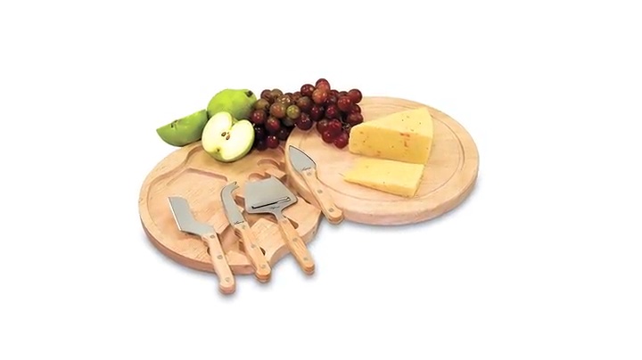 Tabla redonda de cortar Toscana de parawood miniatura 7