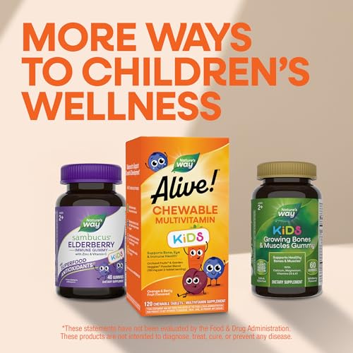 Nature's Way Alive! Children’s Chewable Multivitamin, Cherry, 120 ct - image 8