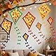 Herbstbasteln für kinder, Fensterbilder Herbst Basteln, Herbstdeko Papierkite, DIY Herbst Bastelset, Herbstbasteln mit 12 Papierdrachen, Tonkarton und Transparentpapier für Kinder Herbst Geschenk