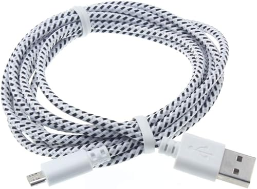 Cable USB MicroUSB de 6 pies compatible con Amazon Kindle Fire HDX 8.9 (versión 2013), 7 (versión 2013), HD 7 (versión 2013), HD 8.9 (versión 2012),