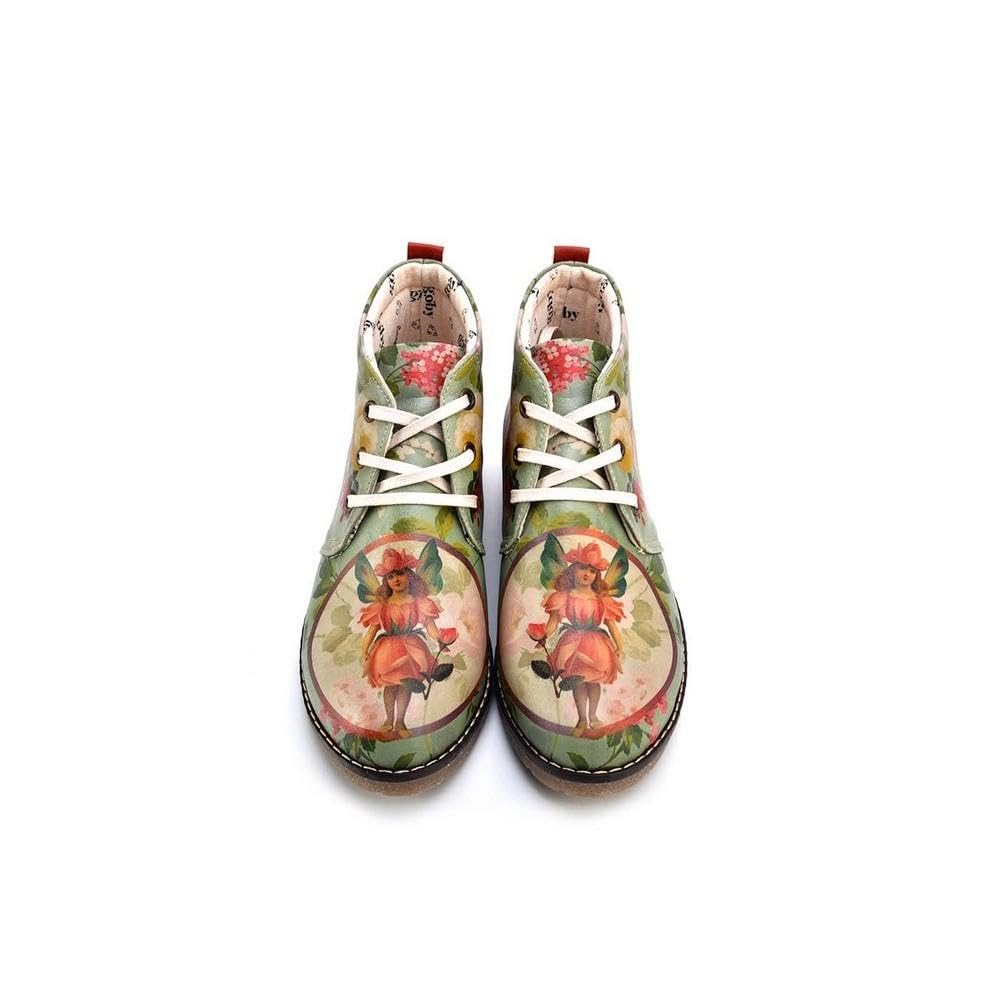 GOBY Botines con Cordones para Mujer - Botas Militares de Piel Vegana con Diseños Exclusivos - Zapatos de Invierno Casual y Elegantes - Cómodos y Originales