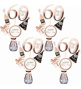 Konsait Rose Gold 60th Birthday Centerpiece Sticks-60th Birthday Table Toppers -Birthday Party De...