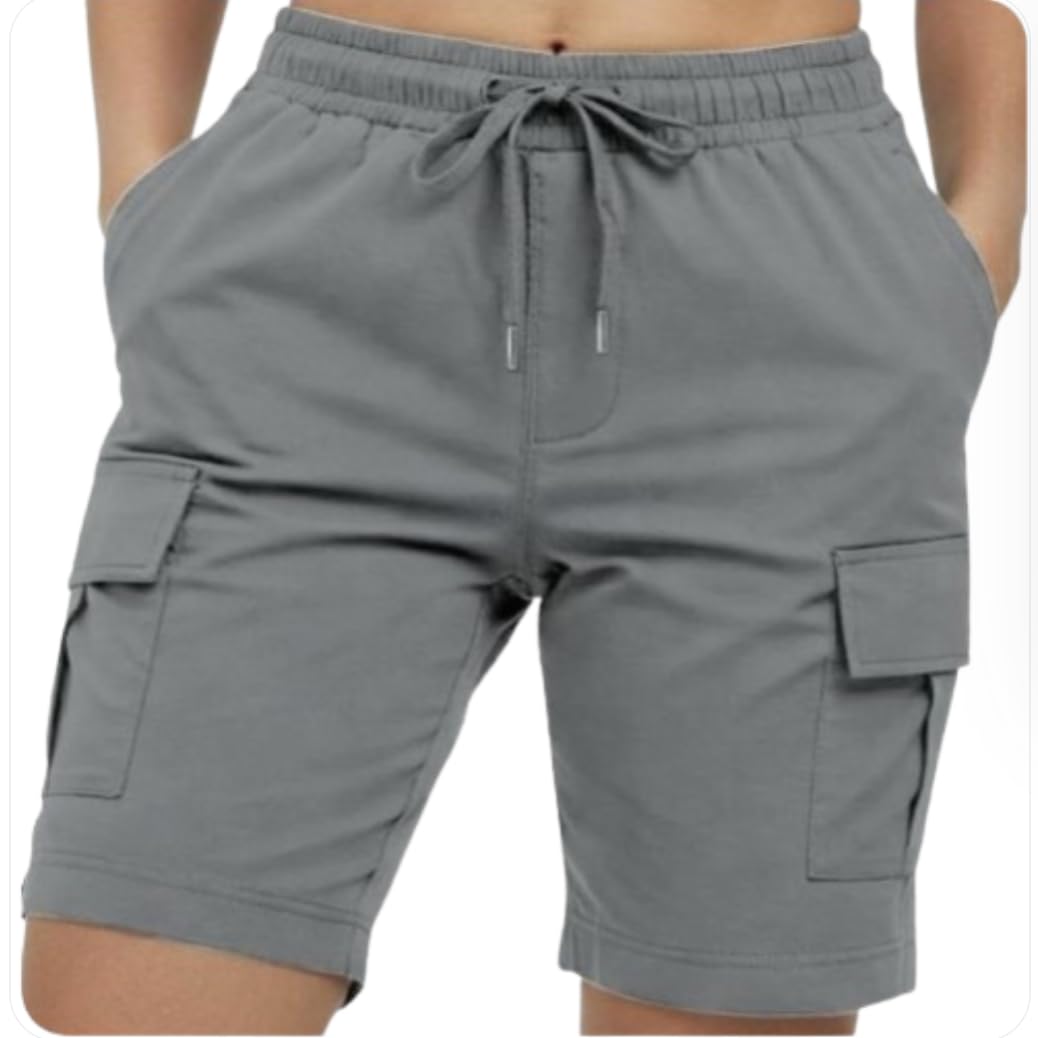 nuno Women's Cargo Shorts, Drawstring Waist, Side and Utility Pockets for Casual wear, can be Used for Jogging, Morning Walk and Running-picture-23