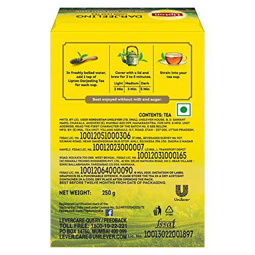 Image of Lipton Darjeeling Tea 250 Gram + Darjeeling Green Tea 500 Gram