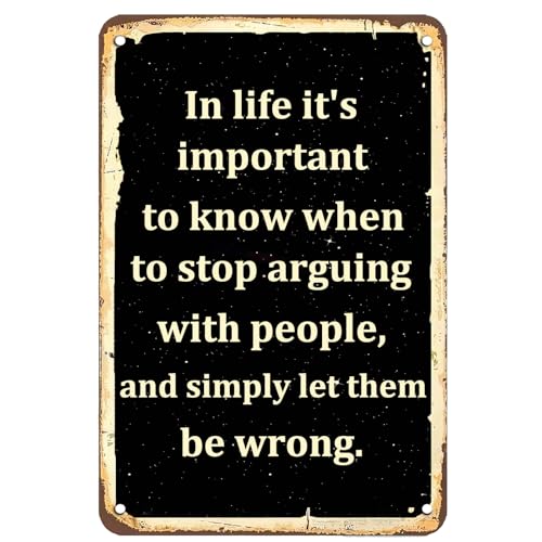 Im Leben ist es wichtig zu wissen, wann man mit