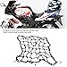 Motorcycle Helmet Mesh Net Strong Elastic Latex Filament Cargo Cover for Motorcycles Electric Vehicles Sports Cars Offroad Vehicles Reflective Safety Design (A (Black Gray))