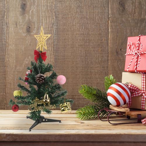 Mini sapin de Noël artificiel stable pour petits espaces sans perte d'aiguilles x2