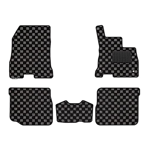 Hotfield 日産 互換品 ノート E12 HE12 フロアマット 形状7 e-POWER FF/寒冷地仕様/NISMO以外 チェックグレー
