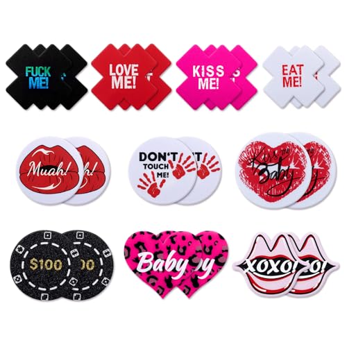 Image of Glitters Pasties Rave Pack Nipple Covers Stickers Disposable Sticky Breast Petals Bra for Women Rave Outfit Party