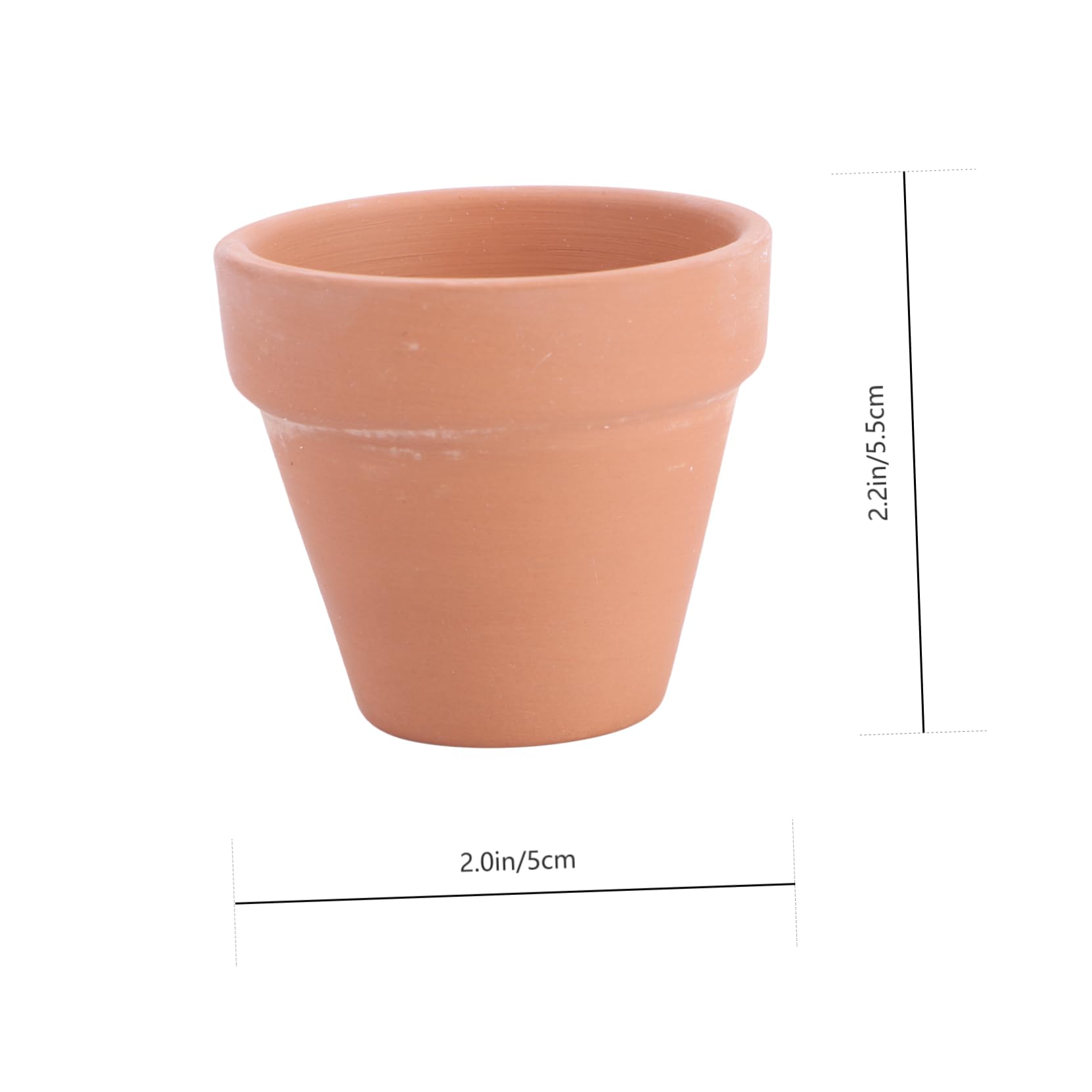 VANZACK Vasi Piccoli Fori di Drenaggio in Terracotta Rossa 10 Pezzi per Piante Succulente e Cactus per Decorazioni Casa e Bomboniere Shower