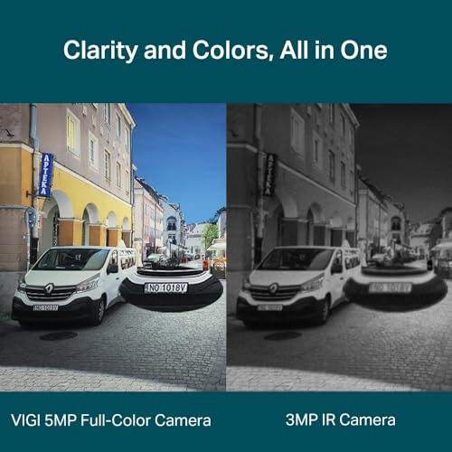 Image of TP-Link VIGI 5MP Dome Network Smart Security Camera, Full-Color, AI Detection, H.265+, 120dB WDR, IK10,IP67, PoE /12V DC, Two-Way Audio, Remote Control, Onboard Storage SD card slot (VIGI C250(2.8mm))