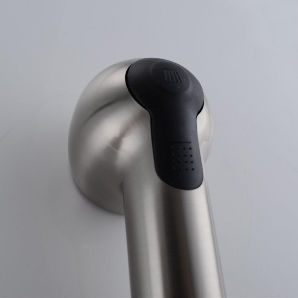 Replacement Sprayer Pull Out Spray Head for Kitchen Sink Pull-Down Faucet 1/2-Inch IPS Straight Thread 2-Function Stream Aerated Flow Brushed Nickel