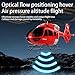 Ssccgym C190 H145 6CH Remote Control Helicopter Aircraft for Adults Beginners RC Heli Single Rotor No Ailerons Maintain Altitude Hover/Optical Flow Positioning RTF 335MM (Red 2-Battery)