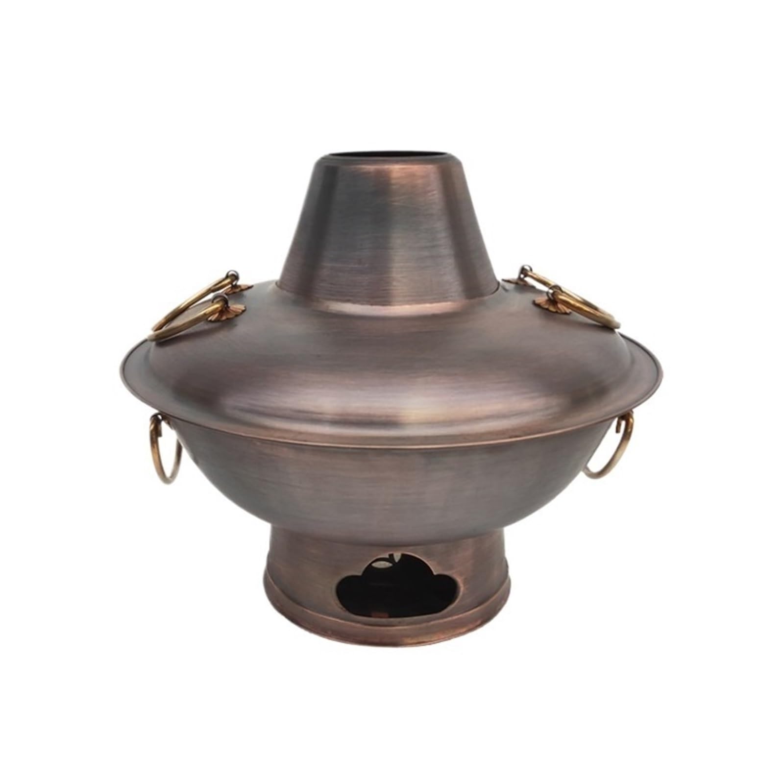 INUUXLG Beijing Copper Hot Pot,Chinese Style Hot Pot,Hot Pot Multifunctional Hot Pot Style Copper Hot Pot Thickened Copper Hot Pot Cookware