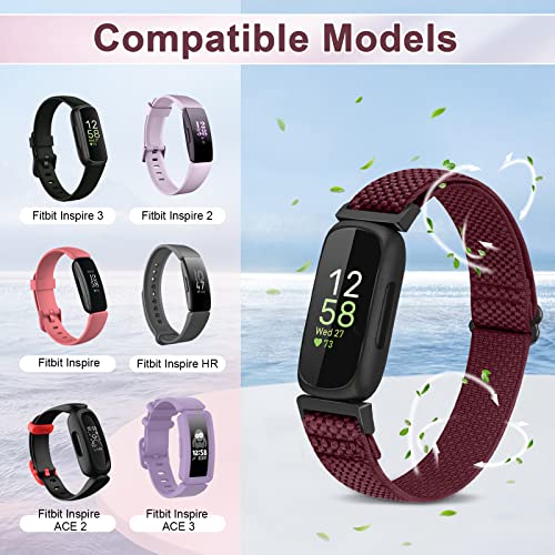 Enkic 3 Pack Elastic Strap Compatible with Fitbit Inspire/Fitbit Ace - Image 3
