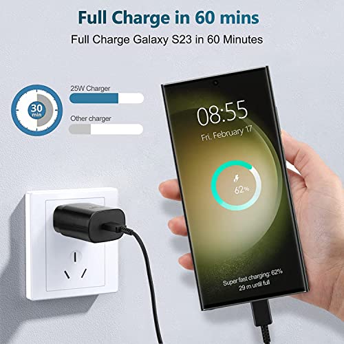 image for YESDEX Samsung Fast Charger, Samsung 25W USB C Charger with Charging C