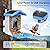 Smart Bird Feeder with Camera, AI Bird Species Identification Solar Powered Panel, 2.5k HD Video Bird House with Camera for Outside Garden, Ideal Gifts for Lover, Blue
