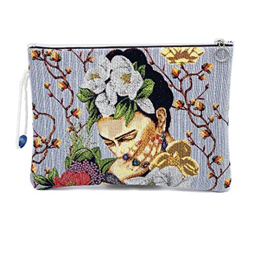 Preisvergleich Produktbild Frida Kahlo Gobelin Handgefertigte Clutch (Stickerei)