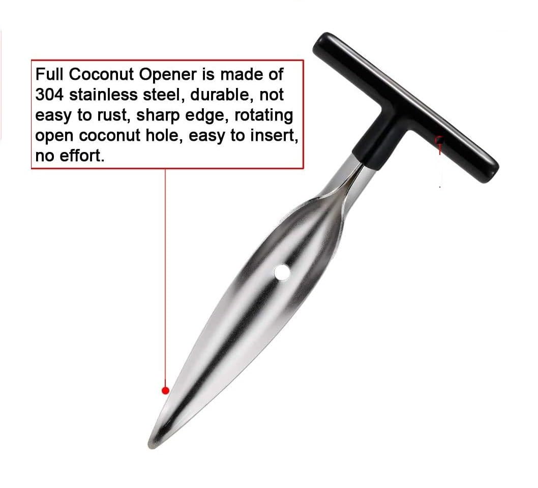 Steel Coconut Opener Tool, Green Coconut Nariyal Opener for Home, Pack of 1 — Amazon image 5