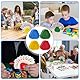 LBJFYHJN 4 Stück Kartenhalter Kinder, 4 Farben Card Holder, Spielkartenhalter, Dreieckiger Kartenständer für Erwachsene und Kinder Senioren