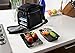 Evolutionize Meal Prep Insulated Lunch Bag Cooler Bag Patented Lunch Box includes Portion Control Meal Prep Containers and Ice Pack (3 Meal, Black)