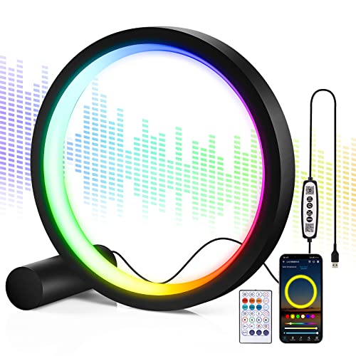 Kidsjoy Smart Luces LED, Lámparas LED RGBICWW con Escenas Dinámicas, 16 Millones de Colores, Música Barra de Luz Bluetooth, Control de App, Lámpara de Juego Sincronización con Música para PC, TV Cover
