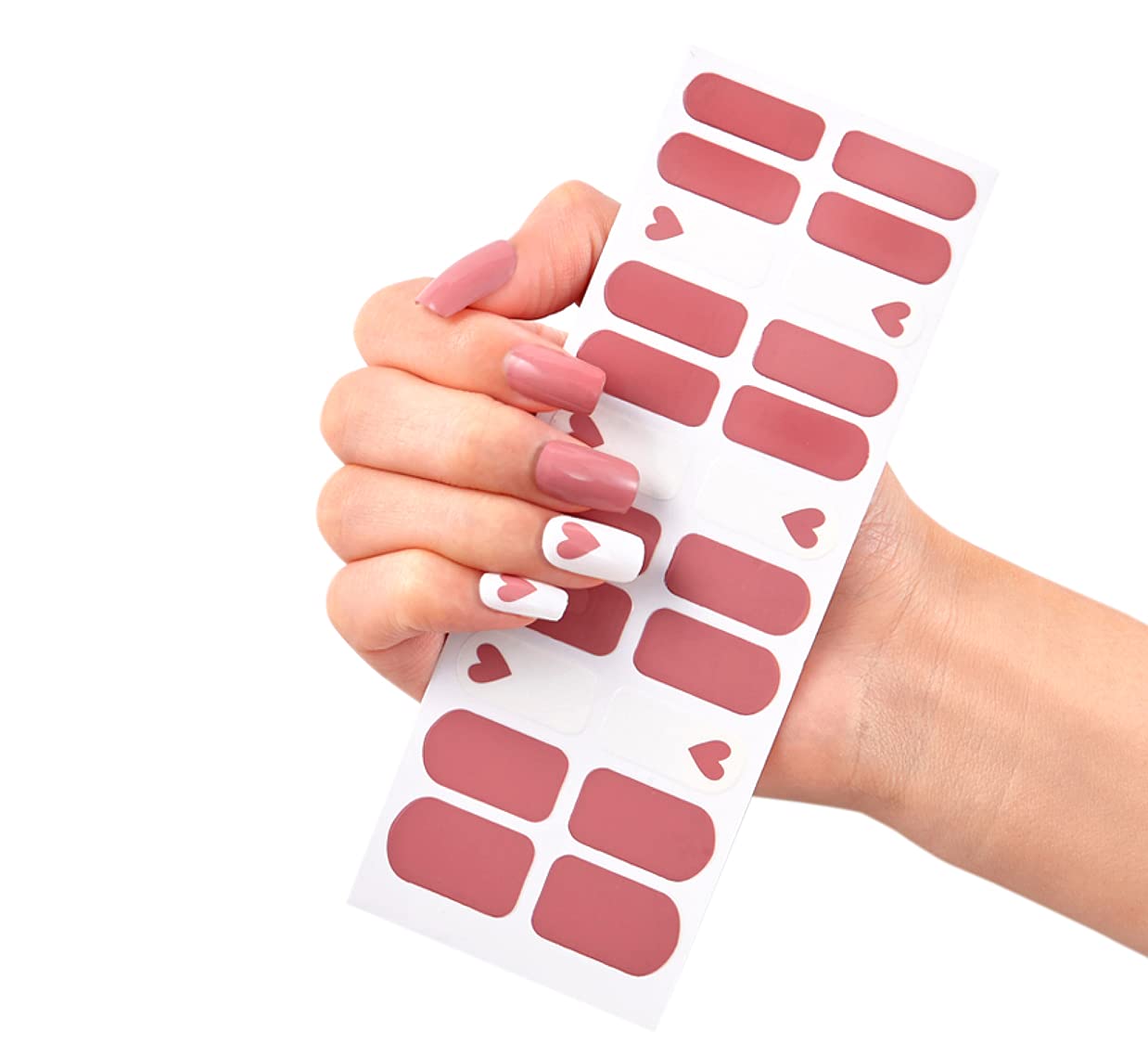 3D Nails Stickers for Women, Girls, Female & Kids Waterproof Nail Art Glittery Luxury Extension Peel Off Self-Adhesive DIY Nails Stickers 22 Tips UNE-02-image-44