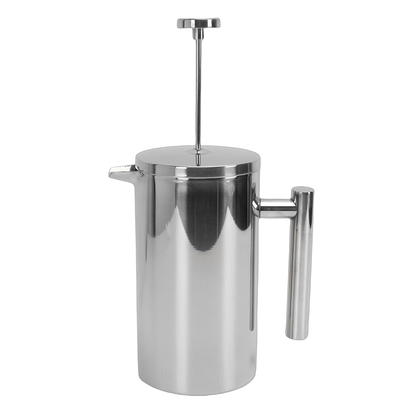 de Prensa Francesa de Acero Inoxidable, con Aislamiento de Doble Pared a Prueba de Herrumbre, café Puro y Fuerte, té Caliente y Chocolate, Mantiene Caliente la Leche Espumosa, (1000ml)