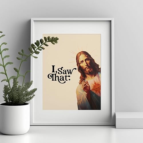 Miniatura 5 de I Saw That, Jesus Wall Art, Bathroom Print, Kitchen Print, Christmas Mantel Decor, Christmas Decoration Art, Farmhouse Wall Decor, Jesus Painting,