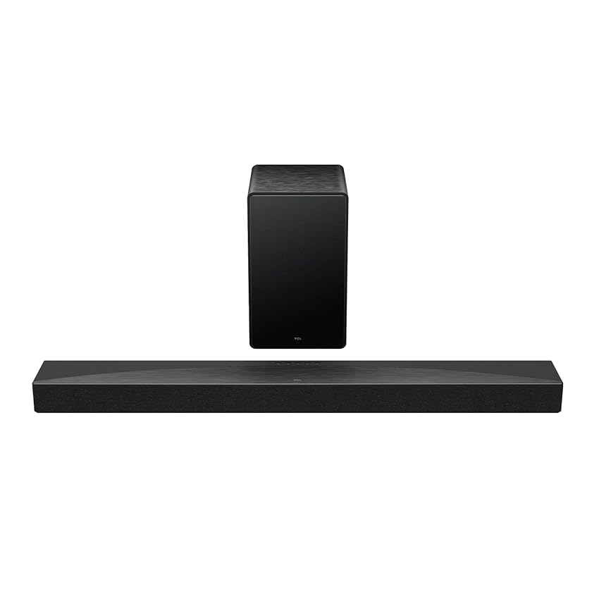 TCL Q65H 5.1 ch soundbar per TV, 580 Watt, Home theater, Cinema Surround, Sound Expansion, Dolby Atmos, DTS:X, Bluetooth 5.3, HDMI eARC, un telecomando, USB, Ottico, Montaggio a parete possibile