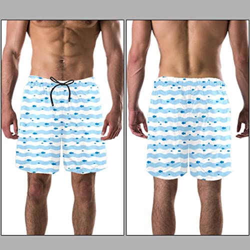 Short de plage à séchage rapide HadHfun imprimé poisson - 3
