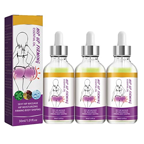 1/2/3 Stück Safudan Hip Plump Up Oil, Hip Lift Up Essential Oil, Hilft, die Hüften zu straffen und schnell zu heben, Butt Firming Enhancement Essential Oil für Frauen (3 Pcs) Cover