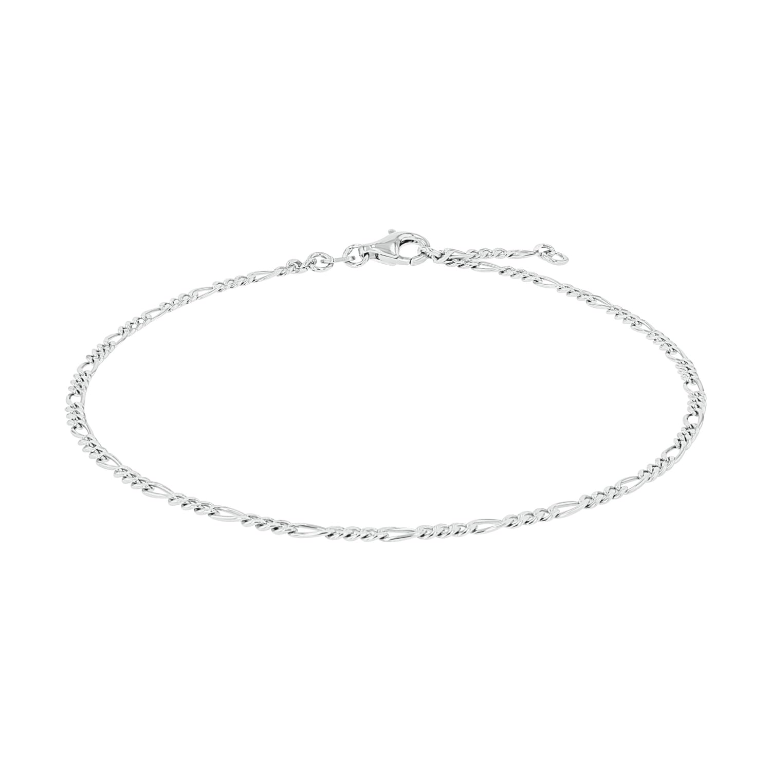 Amor Fußkette 925 Sterling Silber Damen Sommerschmuck, 25 cm, Silber, Kommt in Schmuck Geschenk Box, 2017454