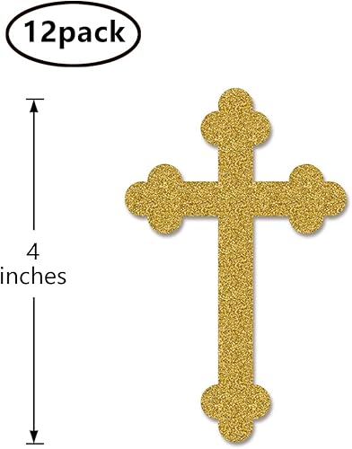 Miniatura 2 de Palitos dorados para centros de mesa de bautizo, paquete de 12 decoraciones de fiesta de baby shower