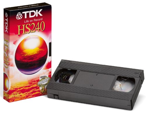 TDK T03163 Hochwertige VHS Videokassette HS-240 (3 Stück) 240 Minuten