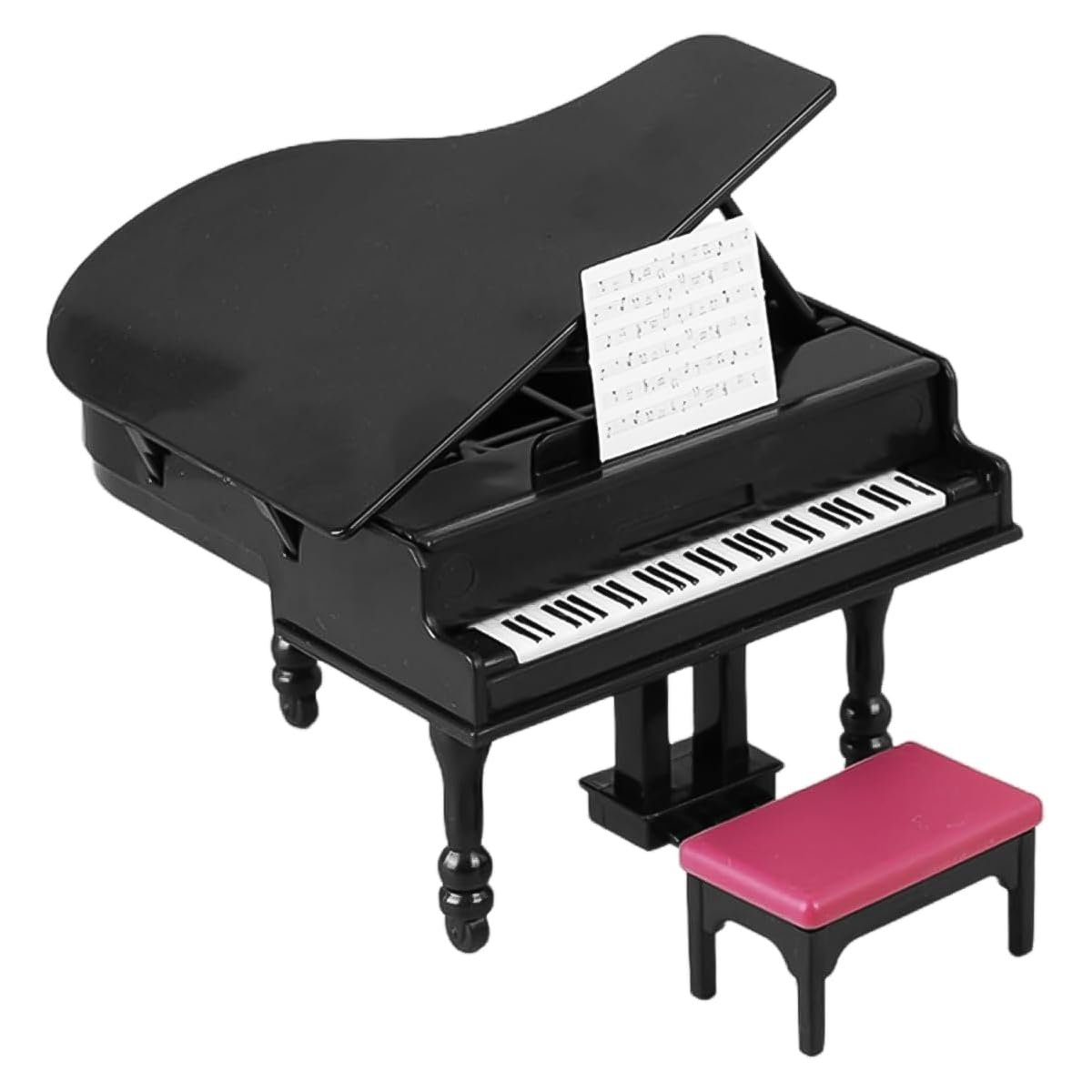 Nicear 1:12 Dollhouse Piano Musical Instrument Model Piano Cake Topper Mini Grand Mini Furniture Life Scene Girls Gifts Miniature Furniture For Playhouse