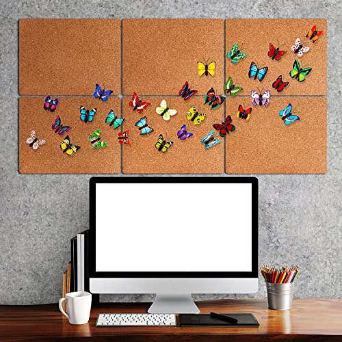 Image of 20pcs Decorative Thumb Tacks Butterfly Push Pins for Photo Wall, Cork Board, Bulletin Board, Home Wall Decorations, Random Pattern Cute Photo Map Pins