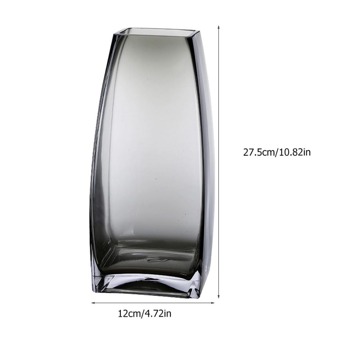 SHINEOFI Moderne Nordische Glasvase Transparent Tisch Glasblumenbehälter aus Glas Dekorative Aufbewahrungs und Hydroponikvase für Wohnzimmer und Wohndeko