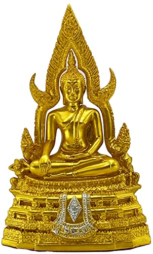 Estatua Buda Chinnaraj Tailandés 8" Dorado