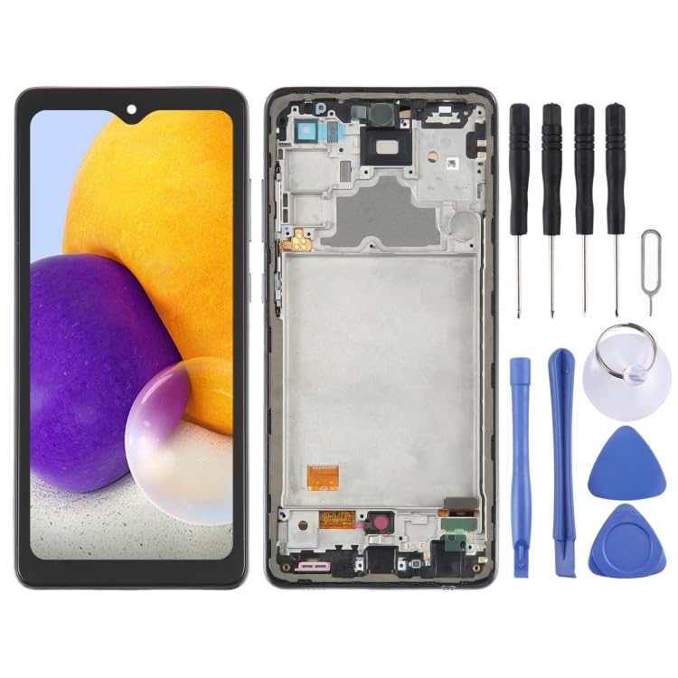 Écran OLED LCD pour Galaxy A72 SM-A725 bloc complet de remplacement 6,3 pouces avec châssis